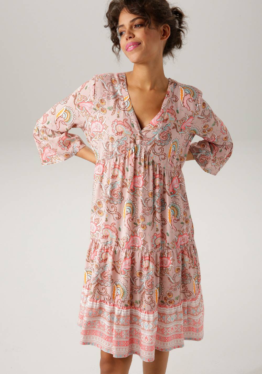 Aniston CASUAL Dress 'Aniston' in Dusky Pink Kostenloser Versand international