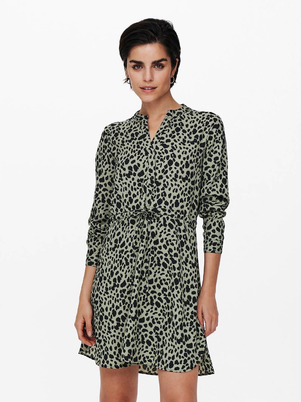 ONLY Shirt Dress 'Cory' in Light Green Online