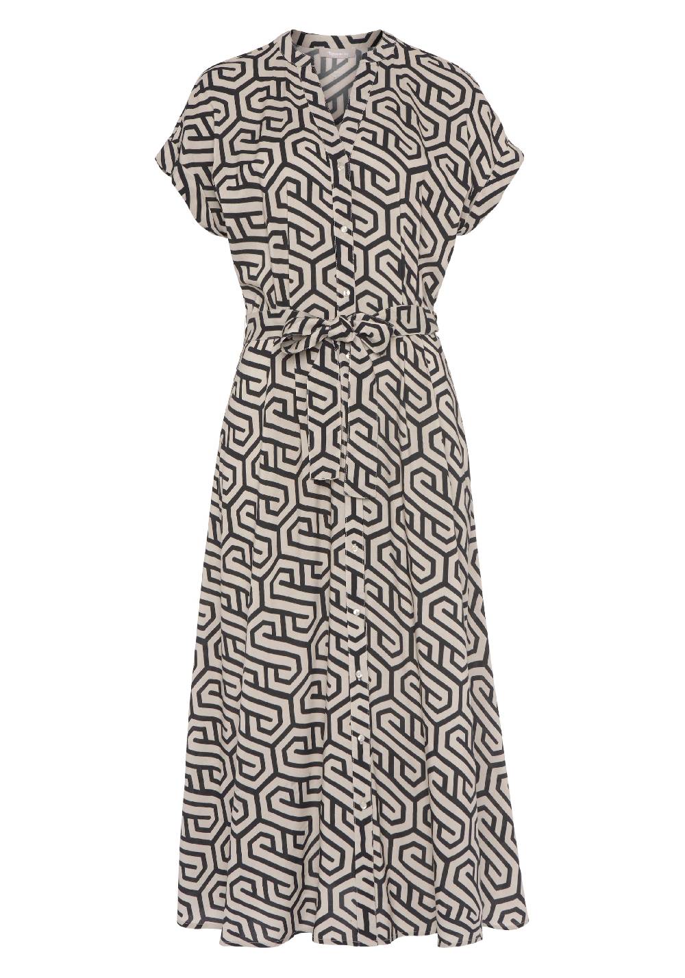 Tamaris Shirt Dress in Sand Fabrikverkauf