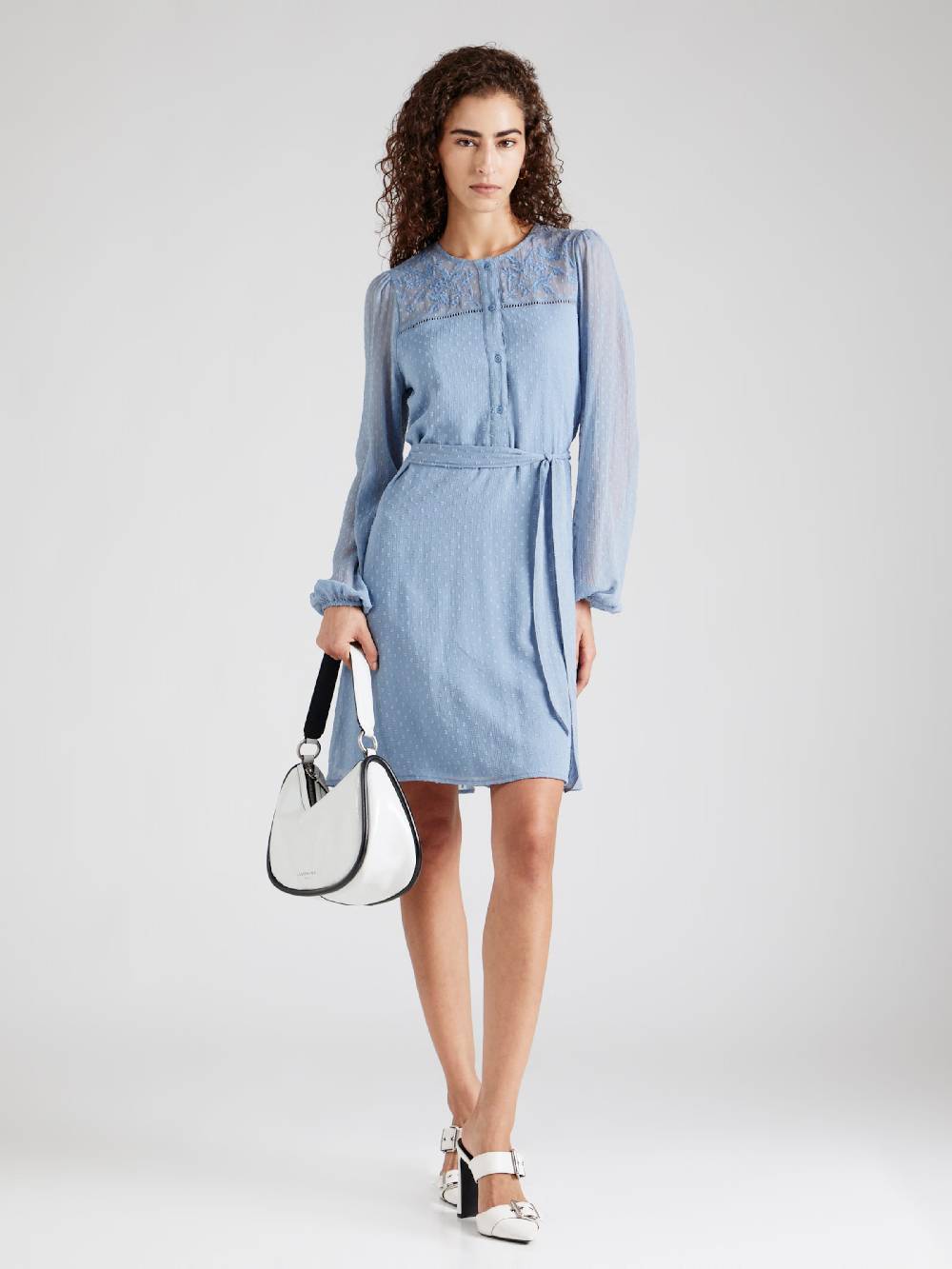 ONLY Shirt Dress 'ONLAIDA ELIZA' in Smoke Blue Blitzverkäufe