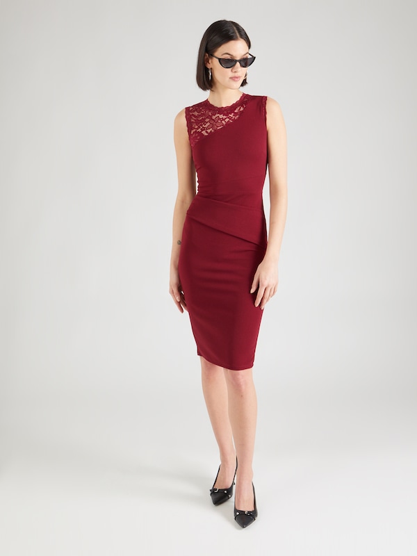 WAL G. Sheath Dress 'FRANK' in Wine Red Preisnachlass