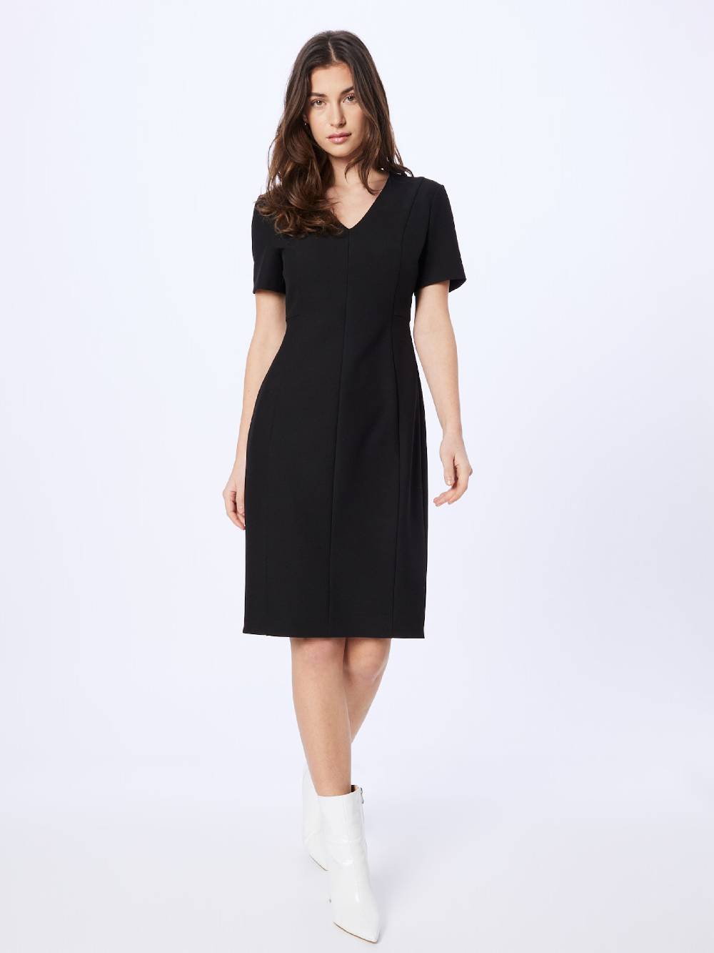 BOSS Sheath Dress 'DAMAISA' in Black Saisonschlussverkauf