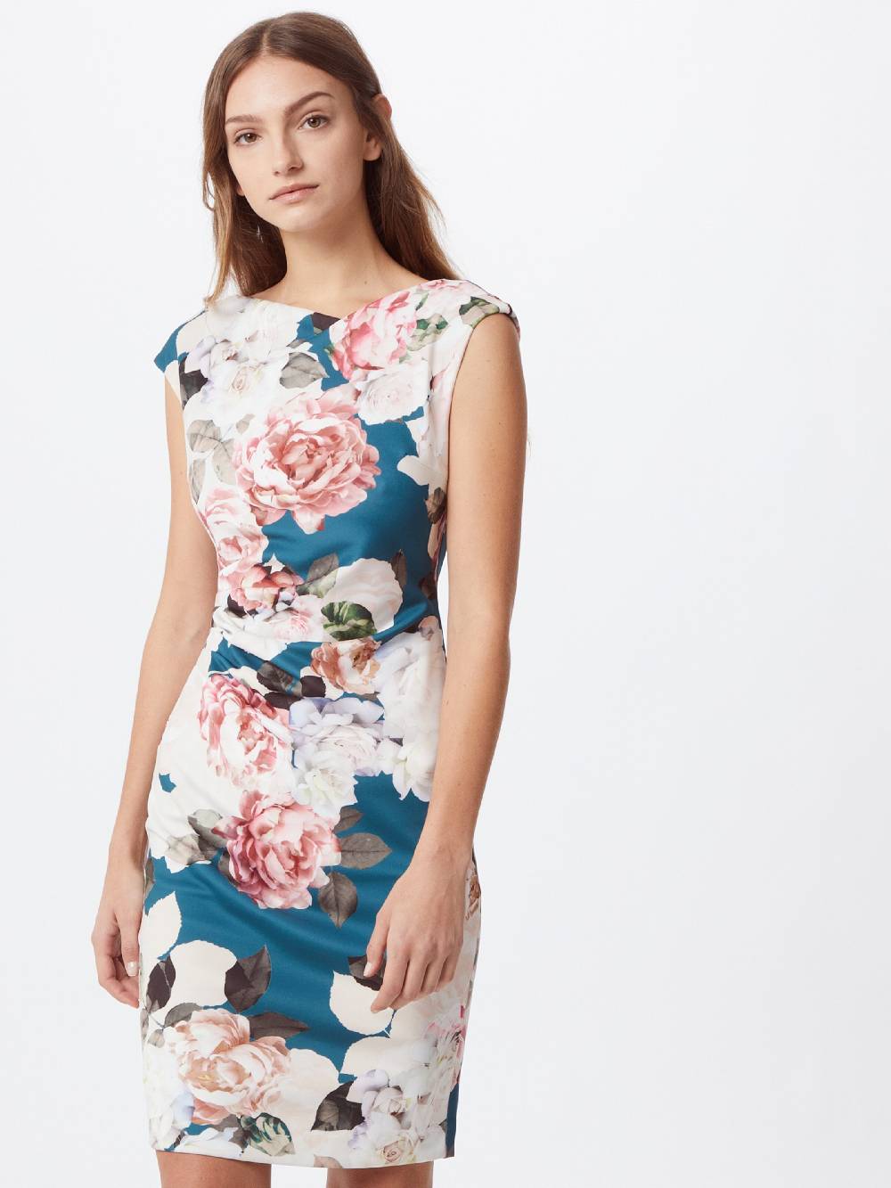SWING Sheath Dress in Blue Valentinstagsangebot