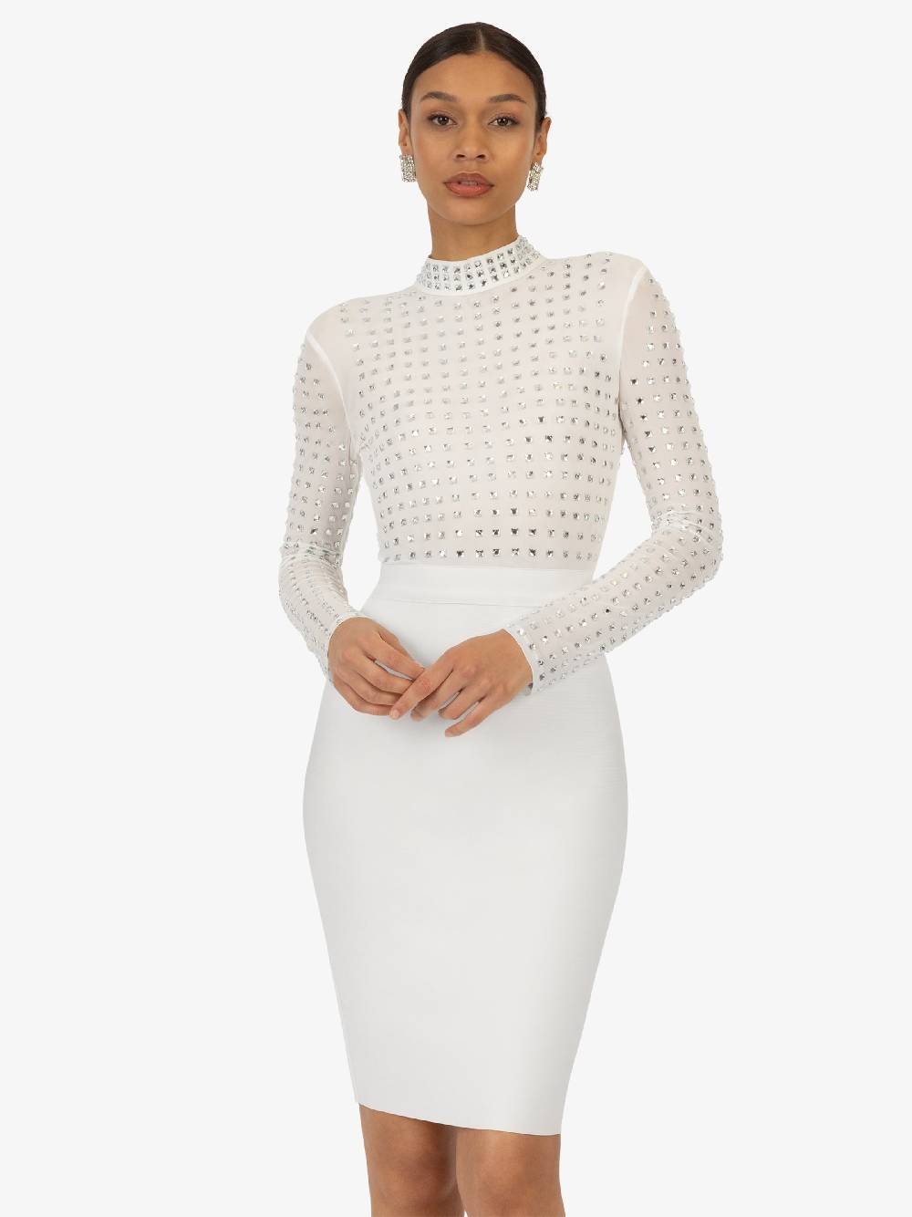 Kraimod Sheath Dress in White Große Rabatte