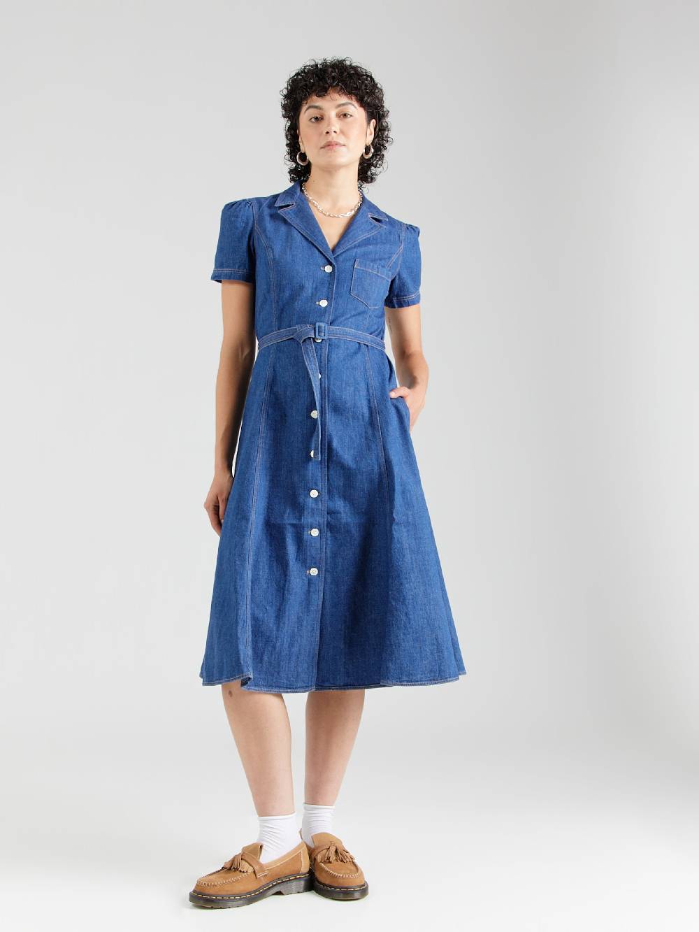 Polo Ralph Lauren Dress 'HAMPTON' in Blue Denim Wochenangebot