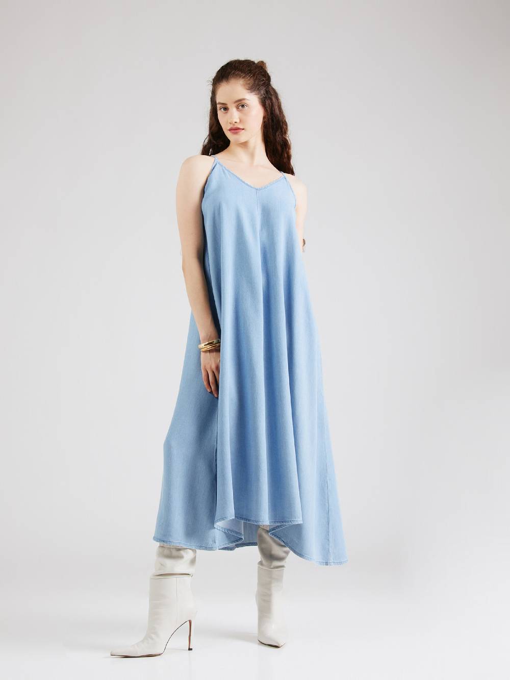 ONLY Dress 'ONLLAIA' in Blue Denim Kostenlose Rückgabe