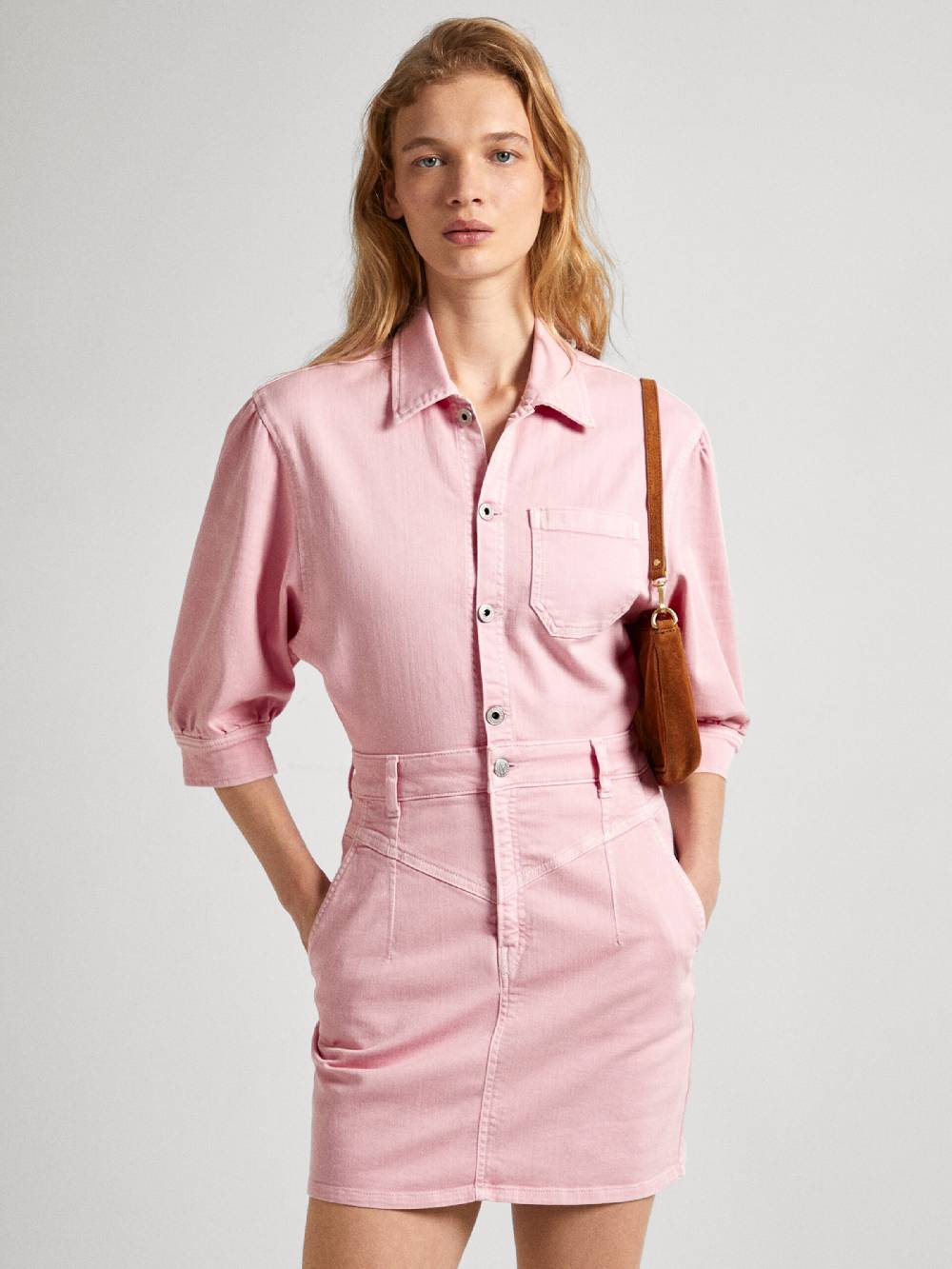 Pepe Jeans Shirt Dress 'Gracie' in Pink Begrenzte Freigabe