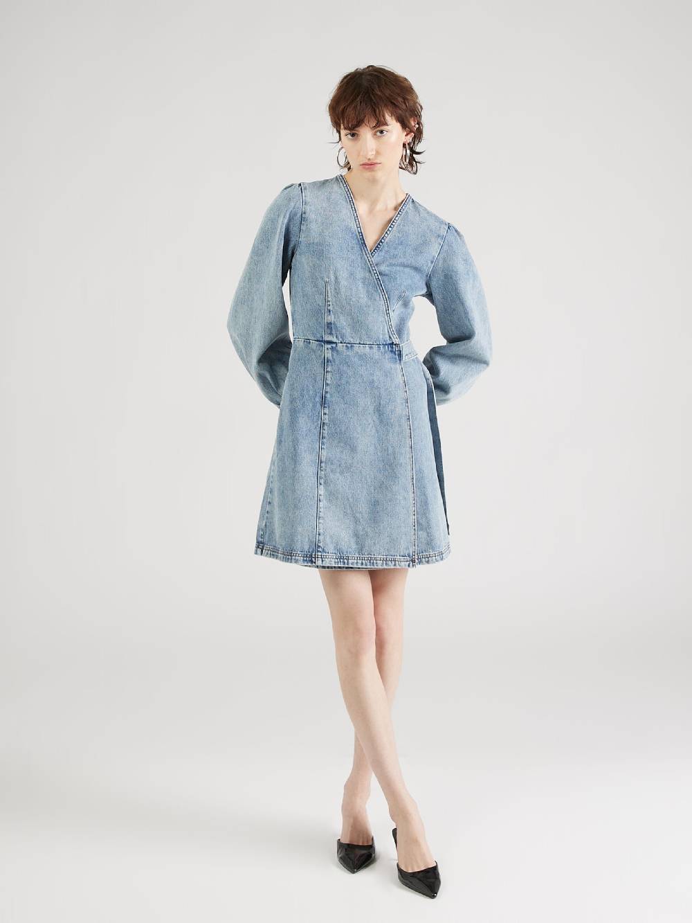 HUGO Dress 'Gissi' in Blue Denim JETZT KAUFEN
