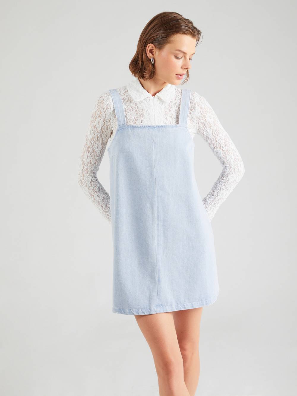 TOPSHOP Dress in Light Blue Fabrikladen