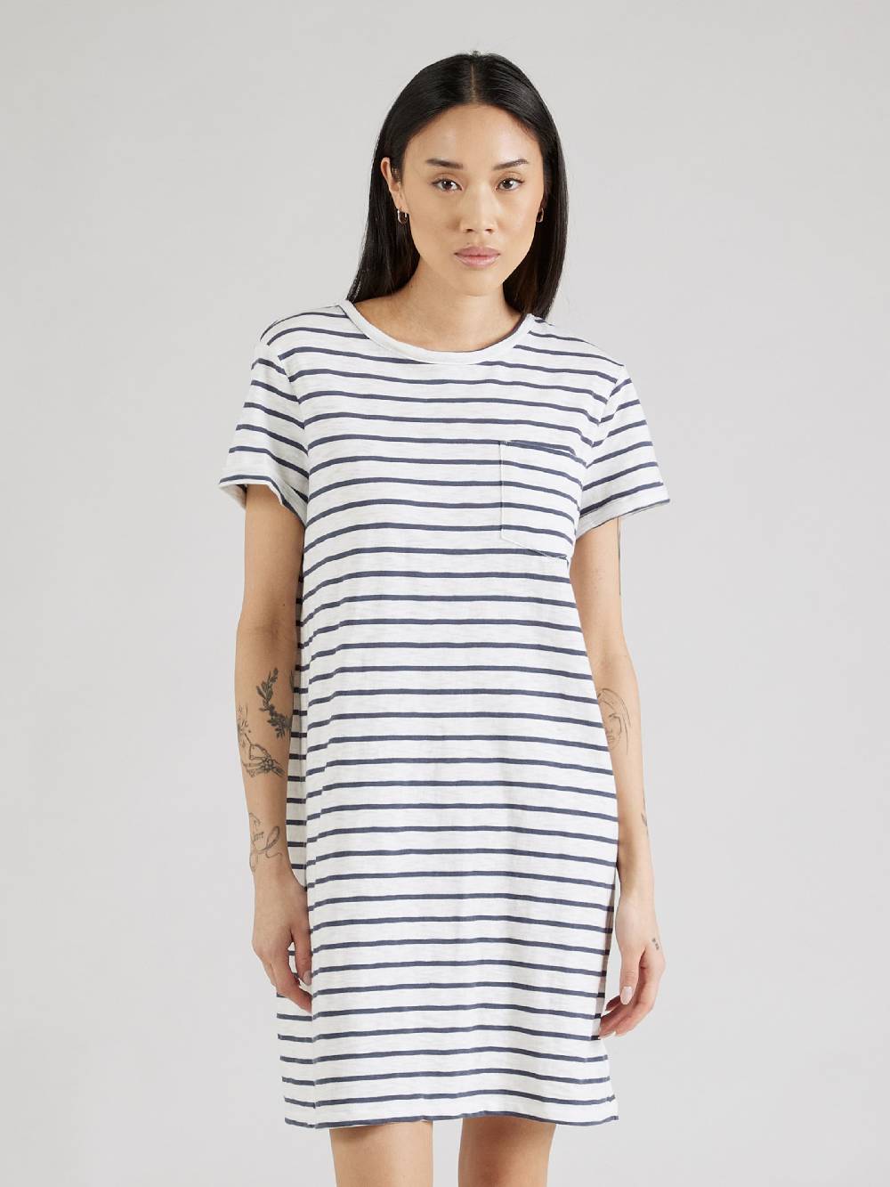 GAP Dress in Navy, Mottled White 50% Rabatt für begrenzte Zeit