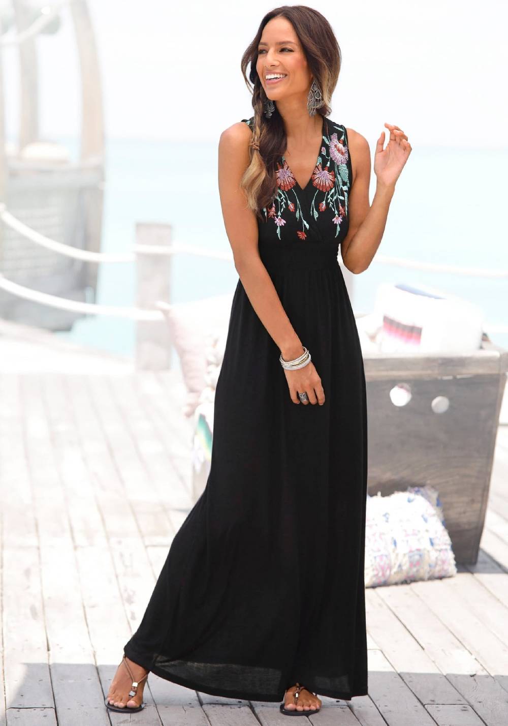 BUFFALO Dress in Black Auslauf
