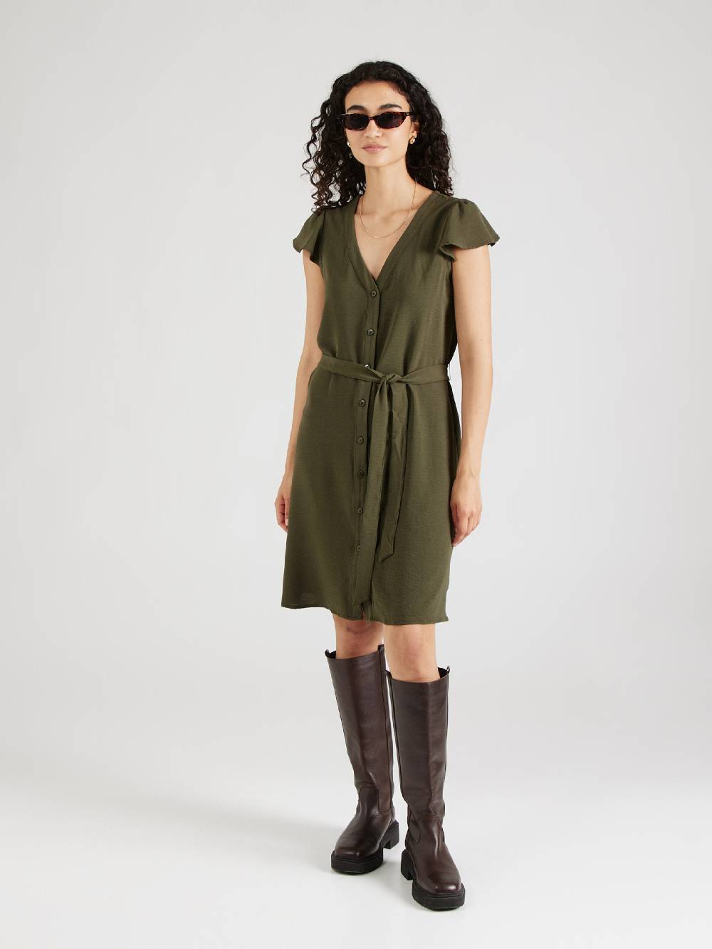 ABOUT YOU Dress 'Malin' in Khaki im Angebot
