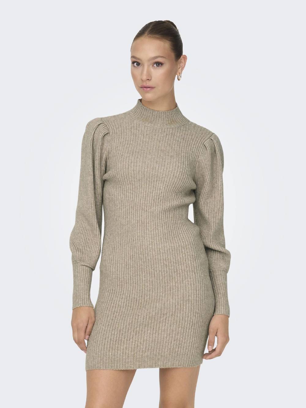ONLY Knitted dress 'Onlkatia' in Cappuccino Kostenloser Versand