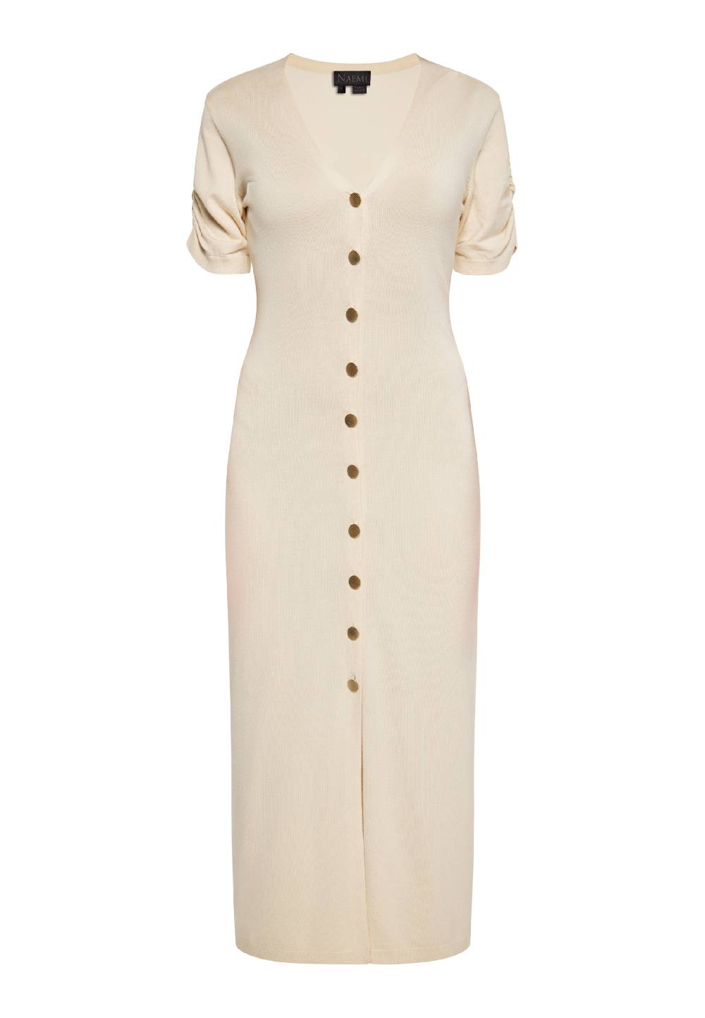 NAEMI Knitted dress in Ecru Exklusivangebot