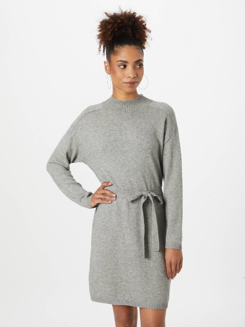 ONLY Knitted dress 'ONLLEVA' in Mottled Grey Neueste Mode