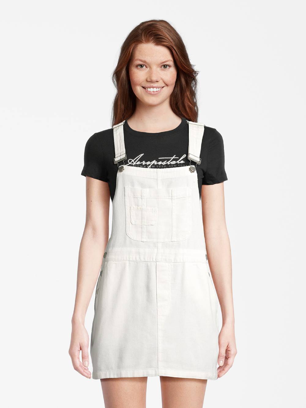 AÉROPOSTALE Overall Skirt in Ecru Bestseller