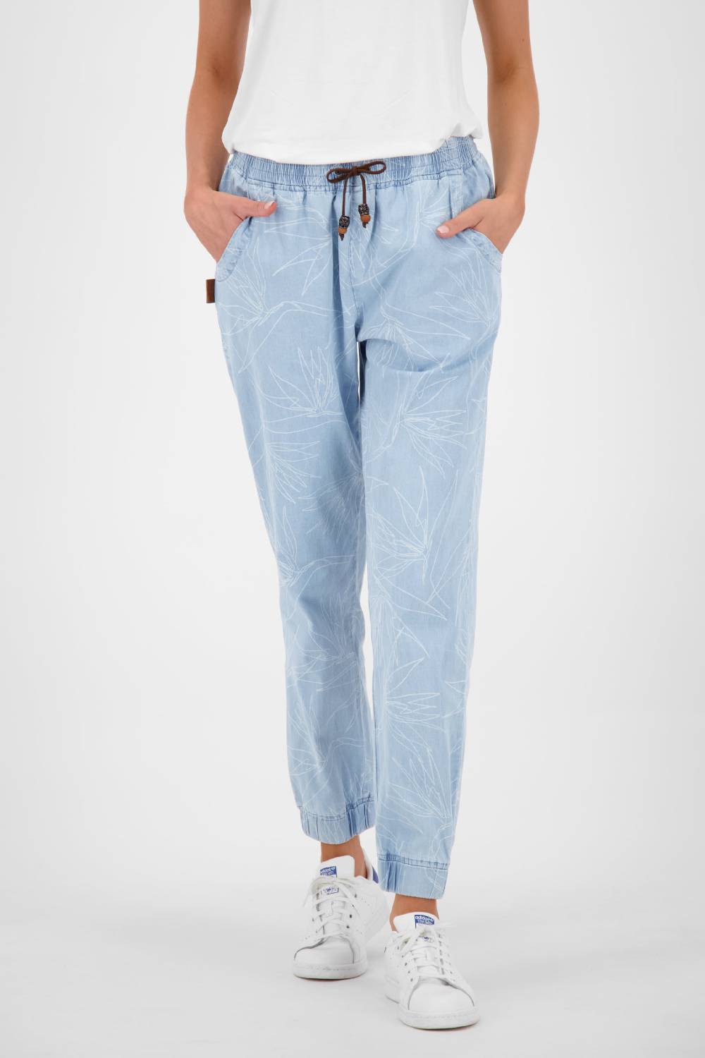 Alife and Kickin Tapered Pants 'AliciaAK' in Blue Clearance-Verkauf