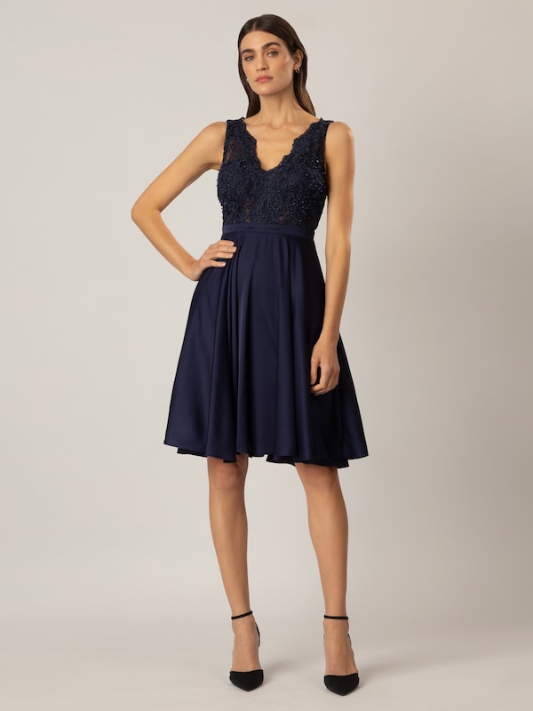 APART Cocktail Dress in Night Blue Neueste Mode