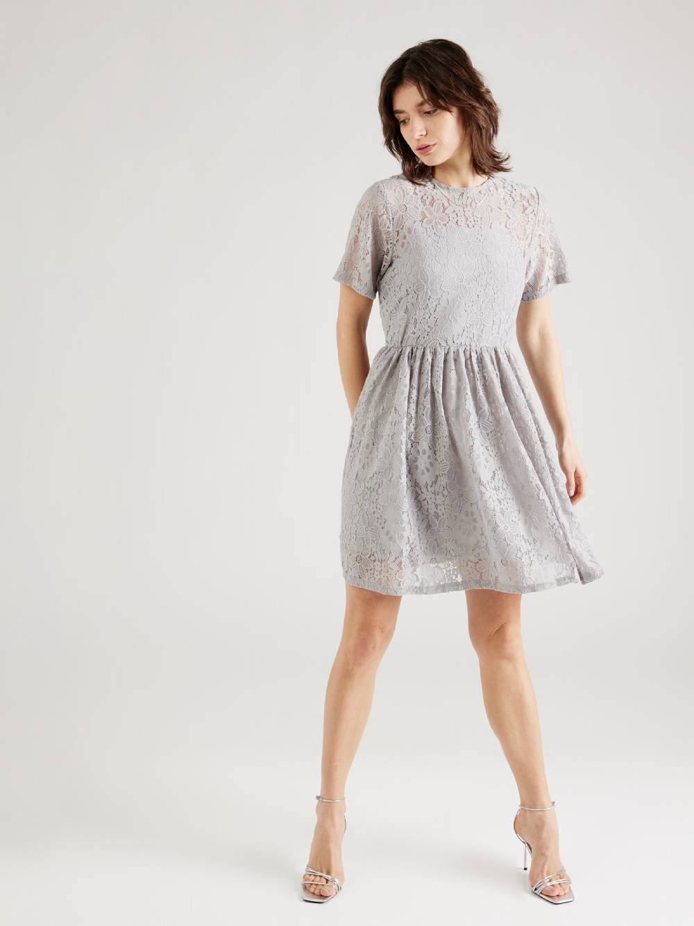 AÉROPOSTALE Cocktail Dress in Silver Große Rabatte