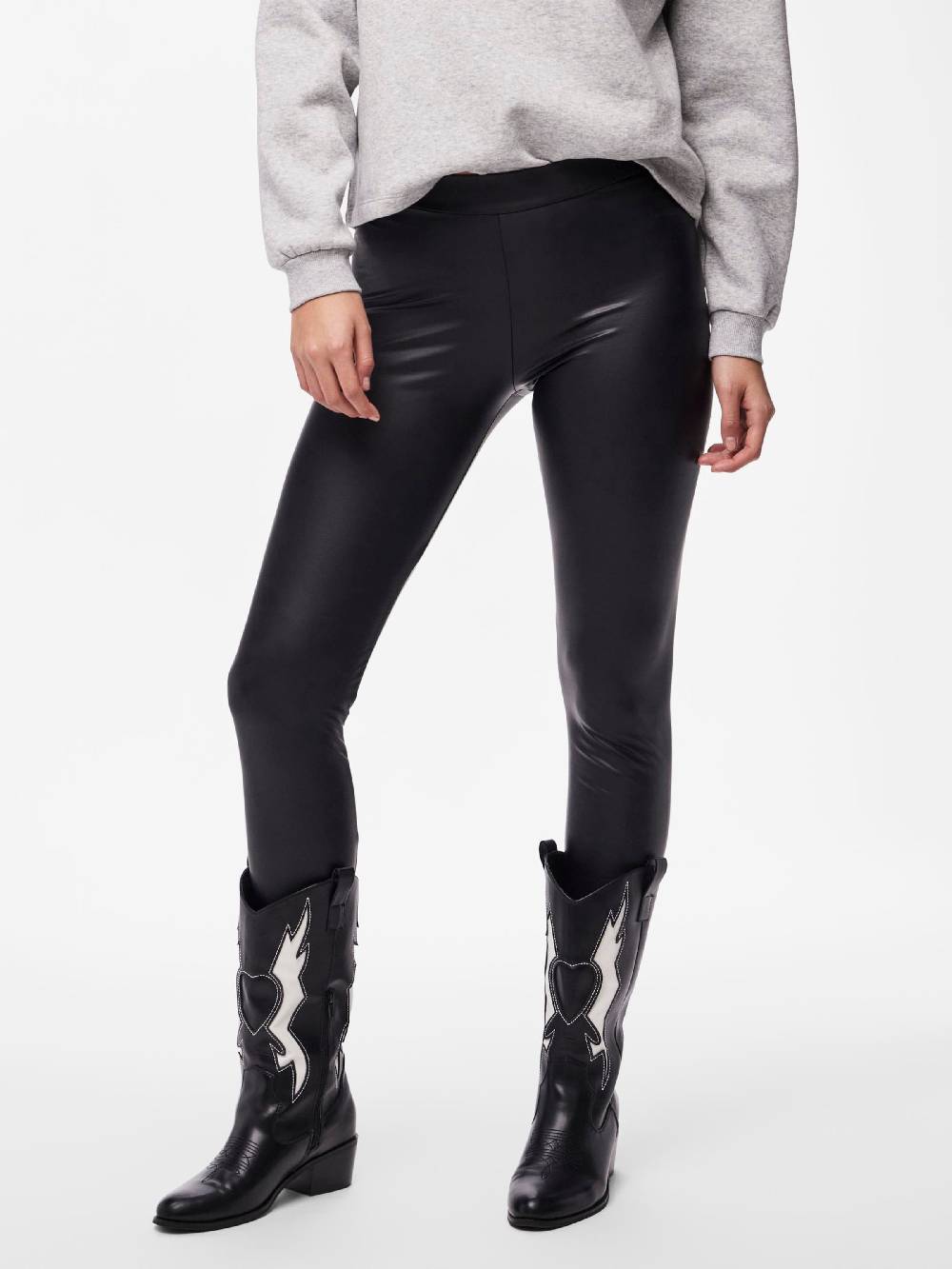 PIECES Skinny Leggings in Black Riesige Ersparnisse