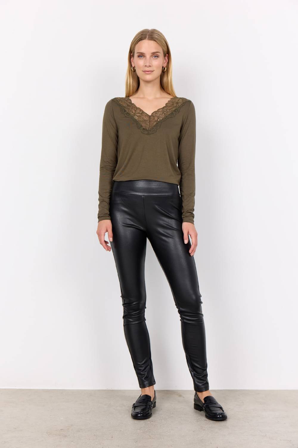 Soyaconcept Skinny Leggings 'HAIDA' in Black Nur für heute