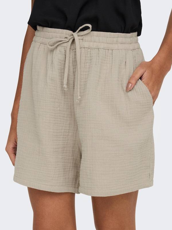 ONLY Loose fit Pants 'ONLThyra' in Dark Beige Riesige Rabatte