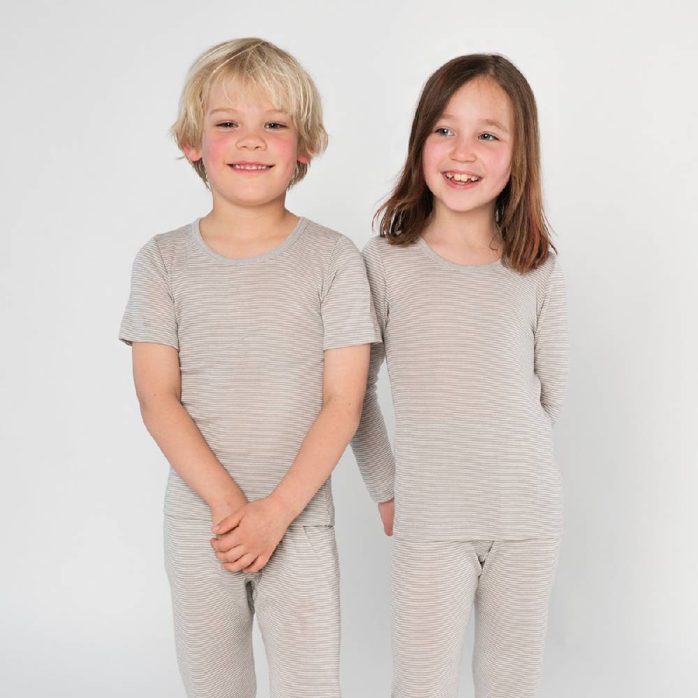 LIVING CRAFTS - Langarm-Shirt - Grey/Natural Striped Tägliche Deals