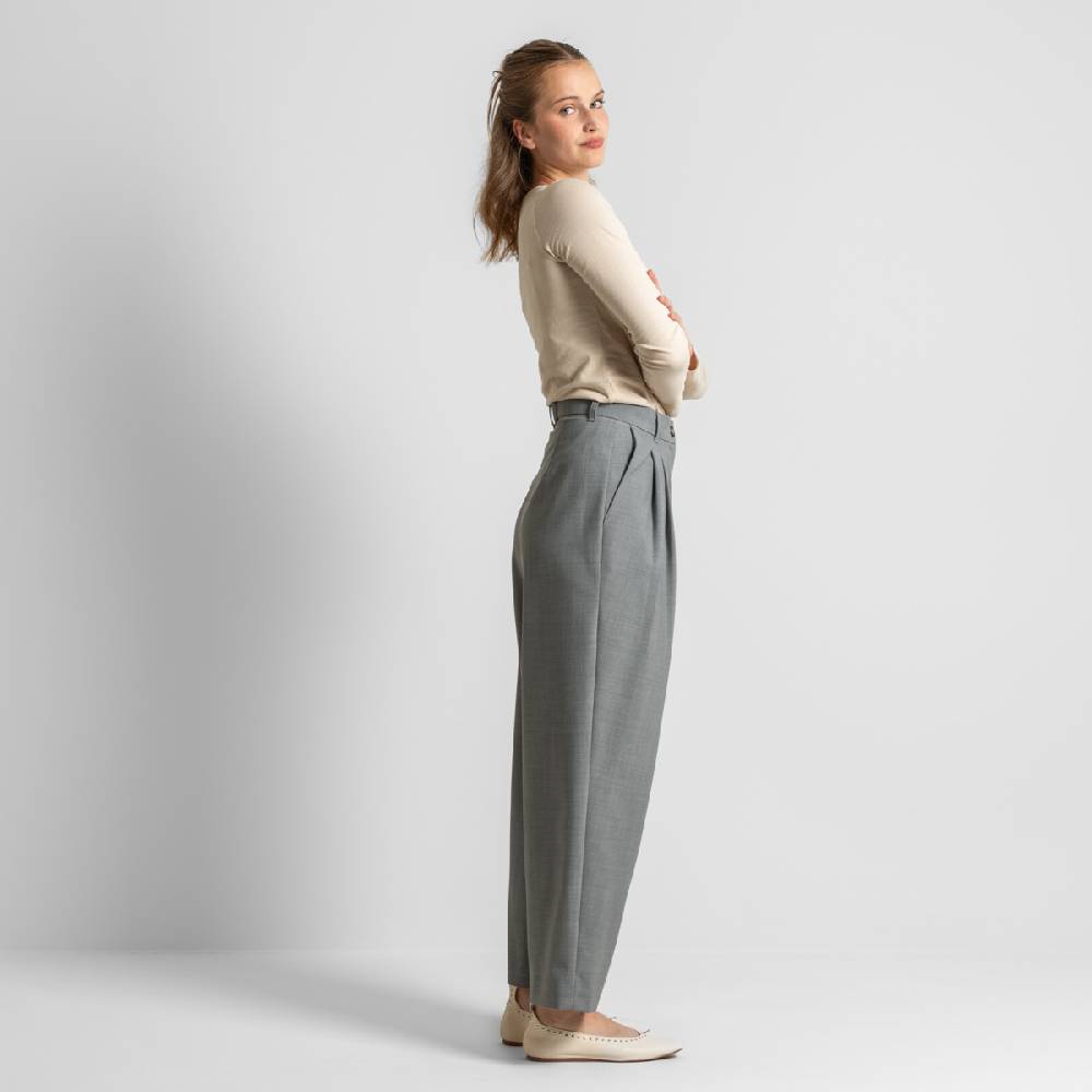 LIVING CRAFTS ELEXA - Hose - Grey Melange zollfrei