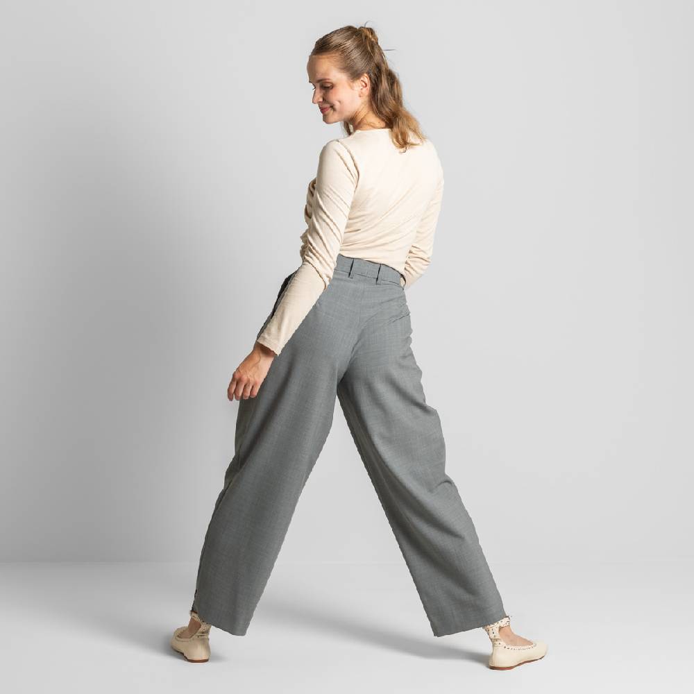 LIVING CRAFTS ELEXA - Hose - Grey Melange zollfrei