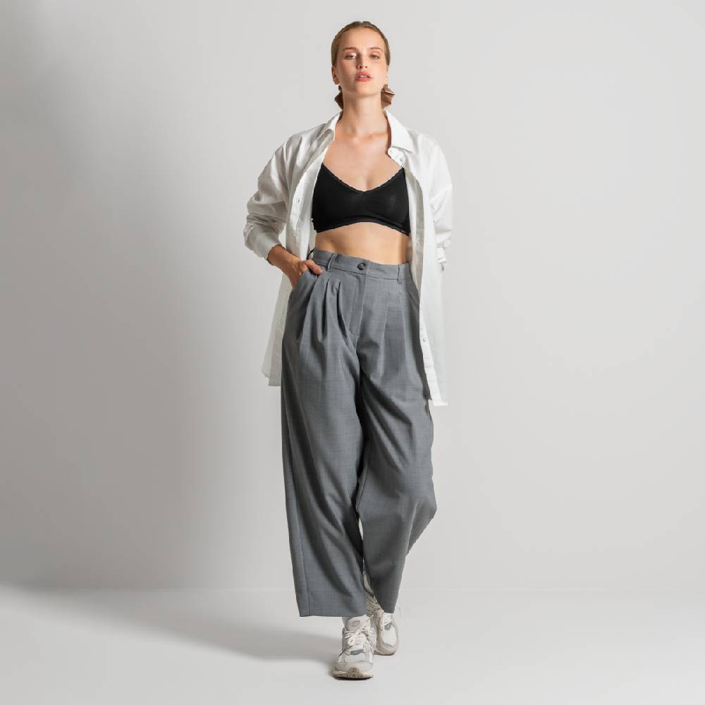 LIVING CRAFTS ELEXA - Hose - Grey Melange zollfrei