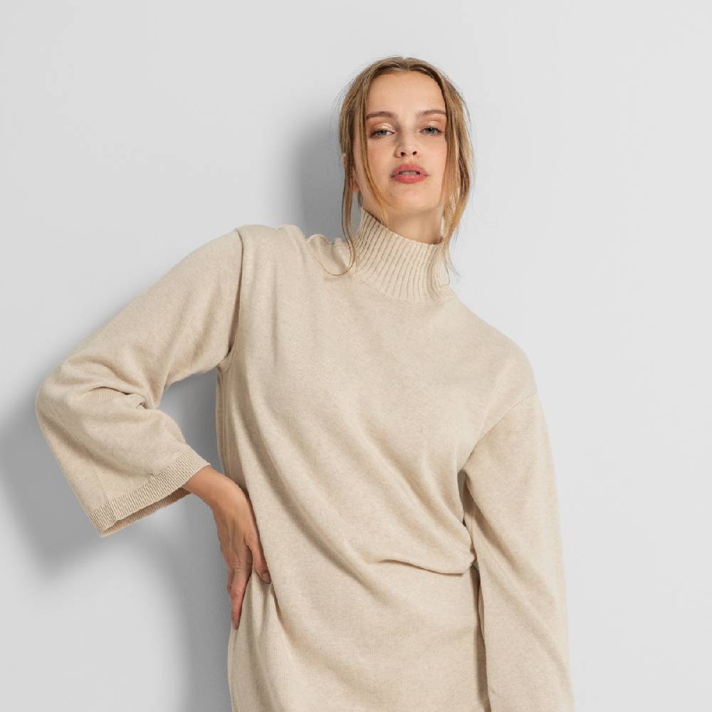 LIVING CRAFTS EELA - Strickkleid - Sand 50% Rabatt für begrenzte Zeit