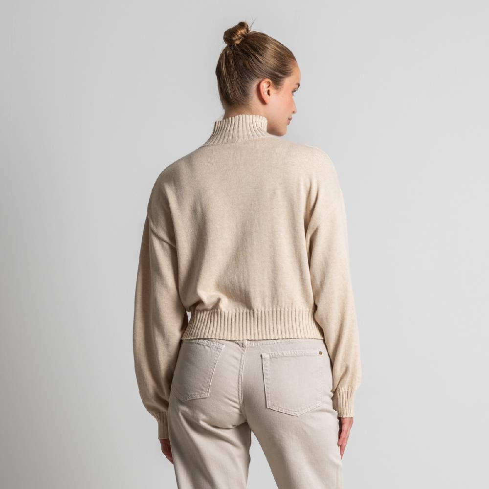 LIVING CRAFTS EUGENIE - Oversized Pullover - Sand 2025