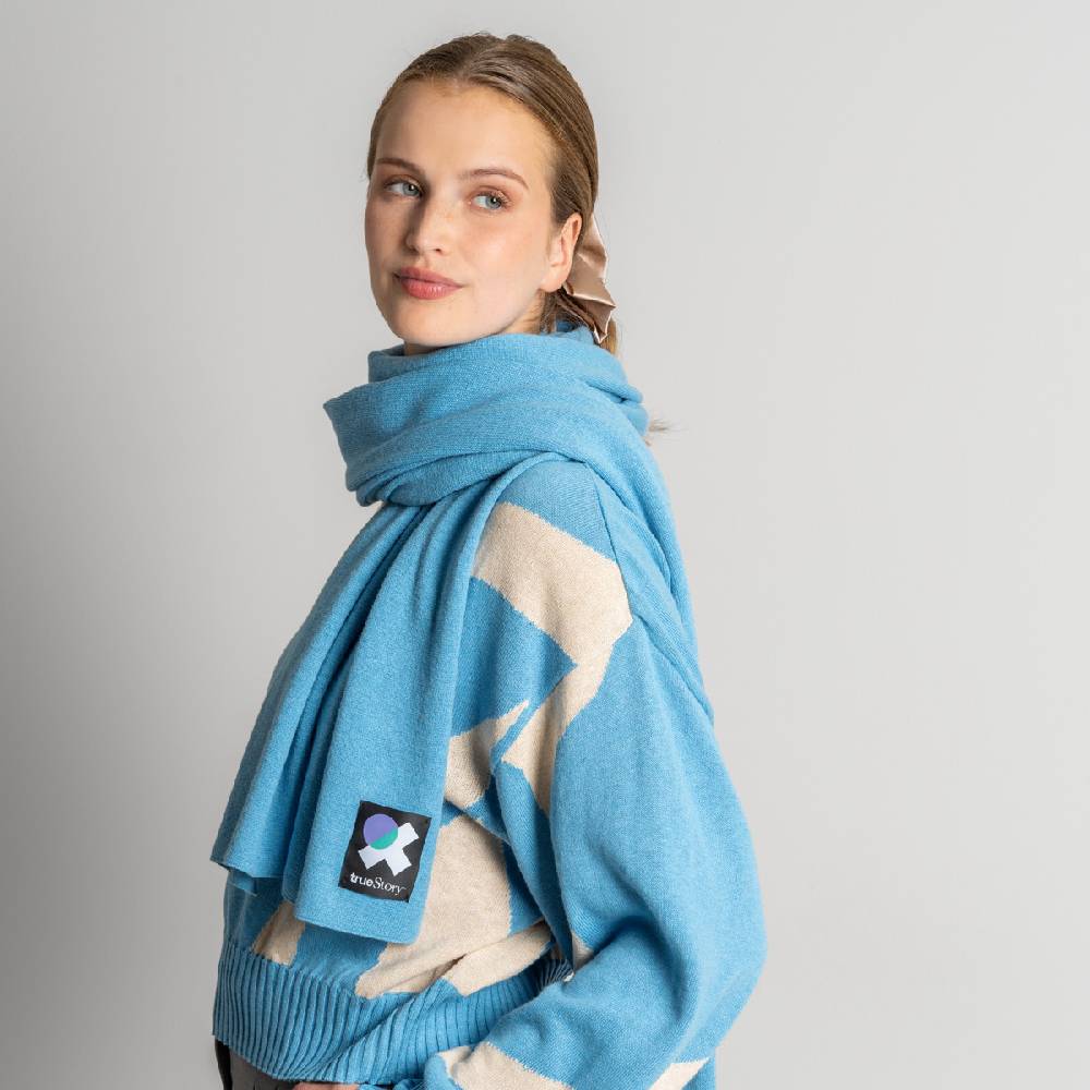 LIVING CRAFTS ELLIS - Schal - Cool Blue Verkauf
