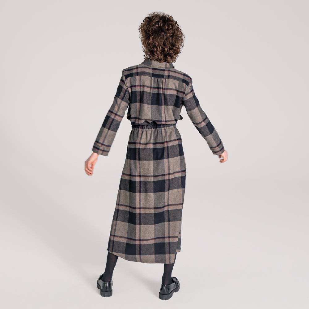 LIVING CRAFTS CHARU - Kleid - Black Check Blitzverkäufe