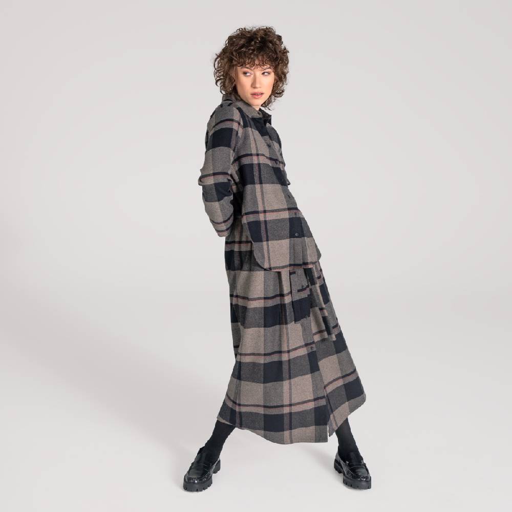 LIVING CRAFTS CHARU - Kleid - Black Check Blitzverkäufe