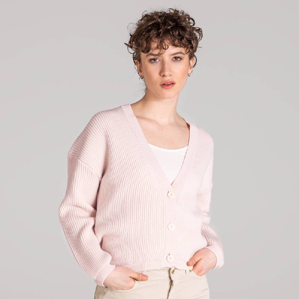 LIVING CRAFTS ALFREY - Strickjacke boxy - Nude Online Shopping