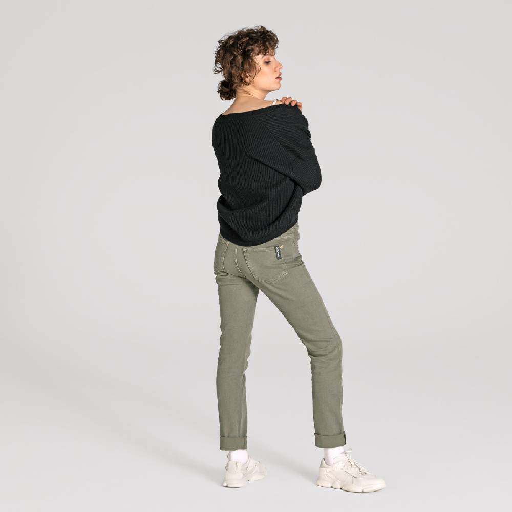 LIVING CRAFTS AVALYN - Color Denim - Khaki Saisonschlussverkauf