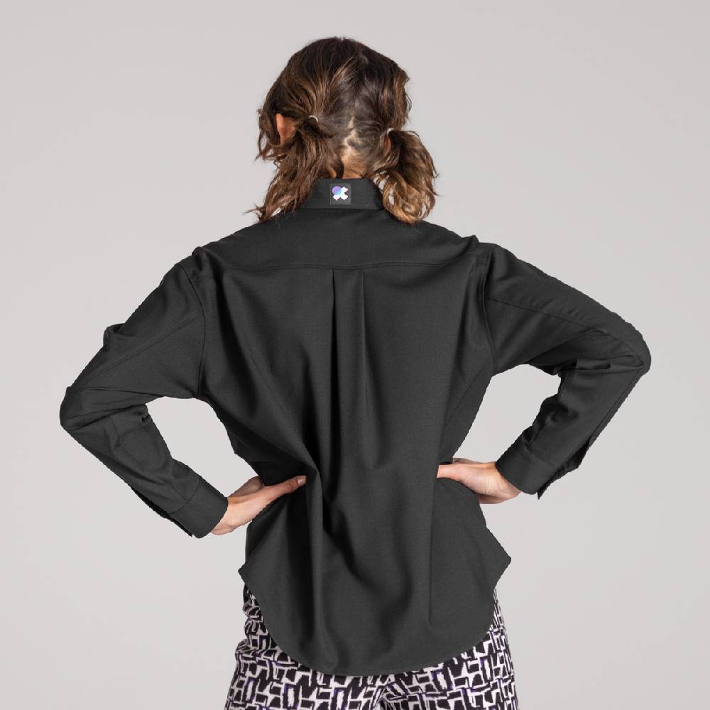 LIVING CRAFTS ALIX - Utility Shirt - Black Weihnachtsangebot