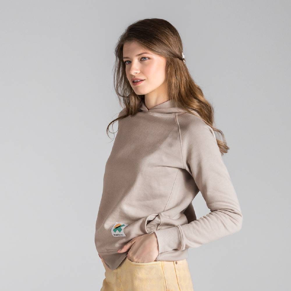 LIVING CRAFTS ANEA - Hoodie - Light Grey Green Große Rabatte