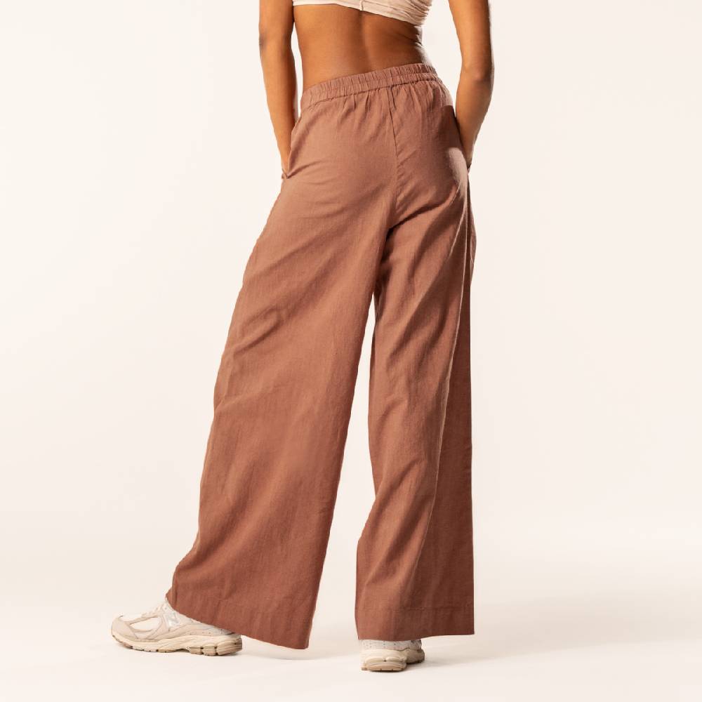 LIVING CRAFTS DUYEN - Weite Bundfaltenhose - Brown Tiefpreis