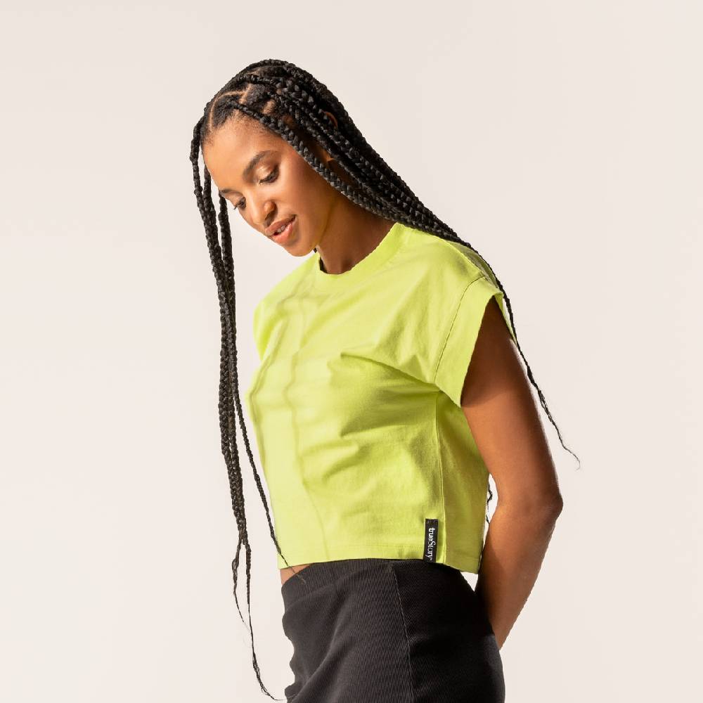 LIVING CRAFTS DANBI - Boxy T-Shirt - Pear Letzter Tag