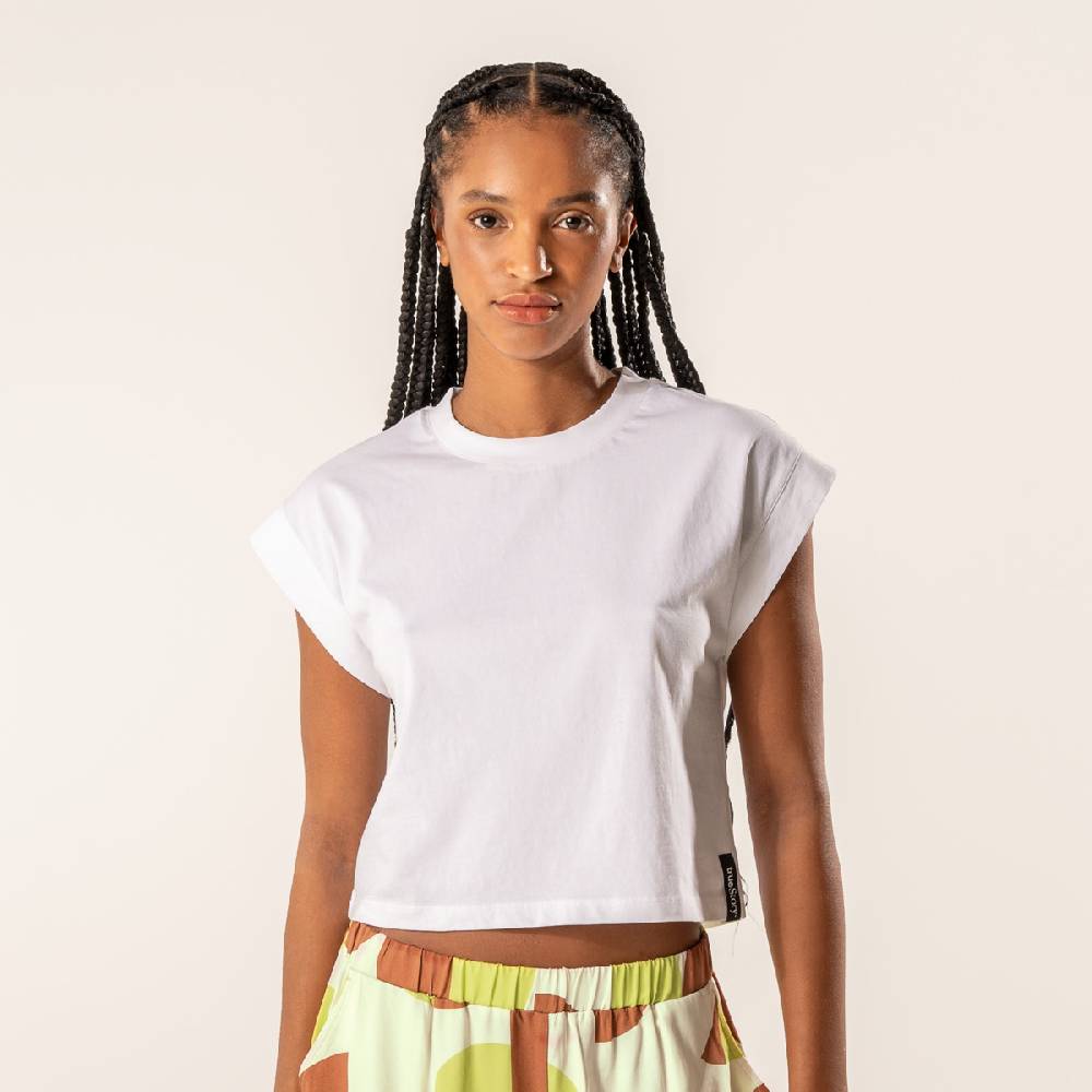 LIVING CRAFTS DANBI - Boxy T-Shirt - White Zeitbegrenzte Promotion