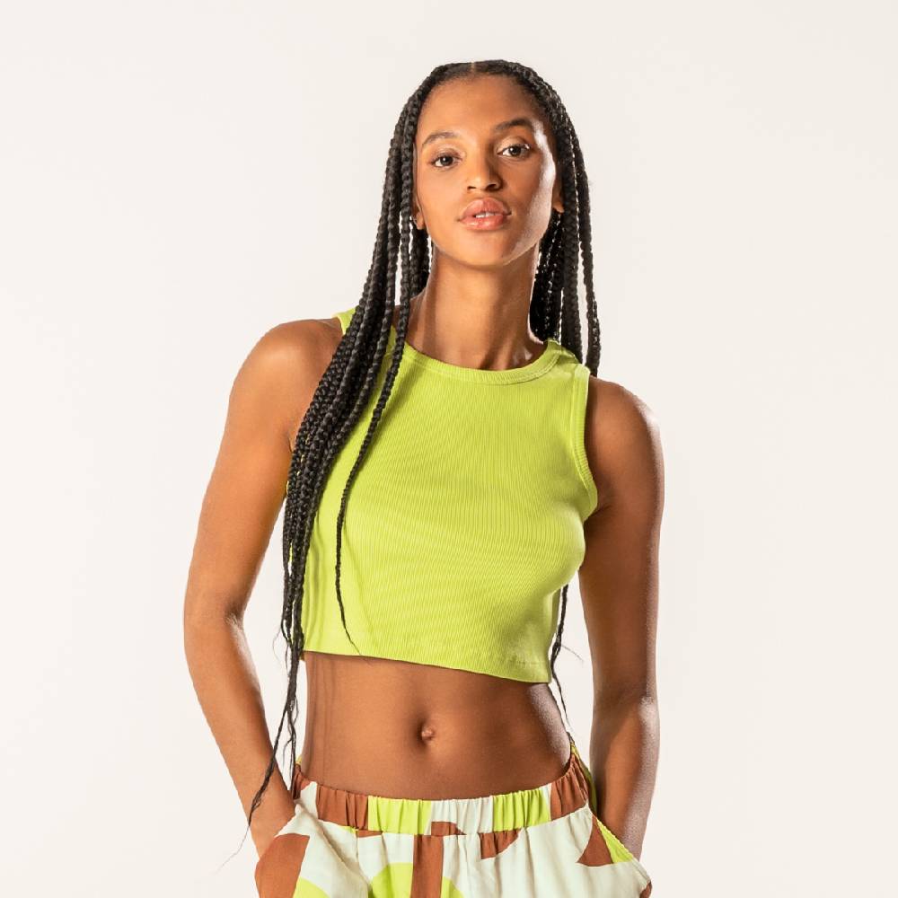 LIVING CRAFTS DEMI - Ripp-Crop-Top - Pear Bis zu 60% Rabatt
