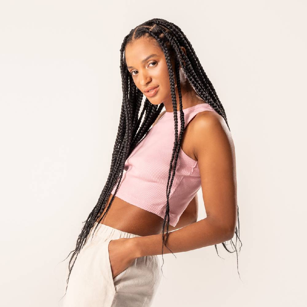 LIVING CRAFTS DEMI - Ripp-Crop-Top - Blush Nur für heute