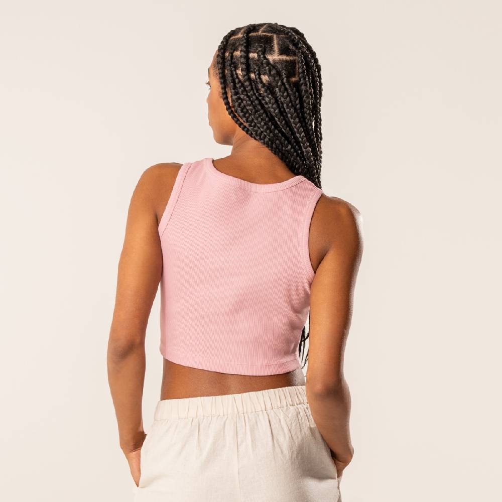 LIVING CRAFTS DEMI - Ripp-Crop-Top - Blush Nur für heute