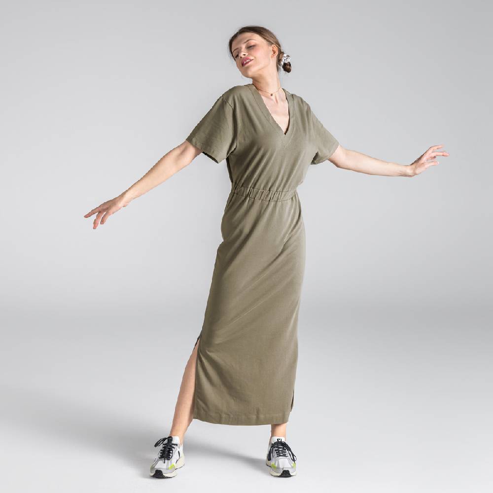 LIVING CRAFTS BAHATI - Kleid - Khaki Super Rabatt