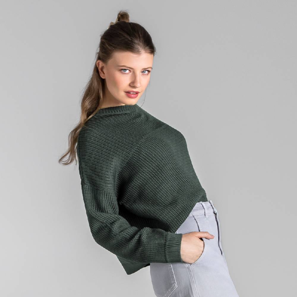 LIVING CRAFTS BEEKE - Pullover - Dark Khaki Riesige Rabatte