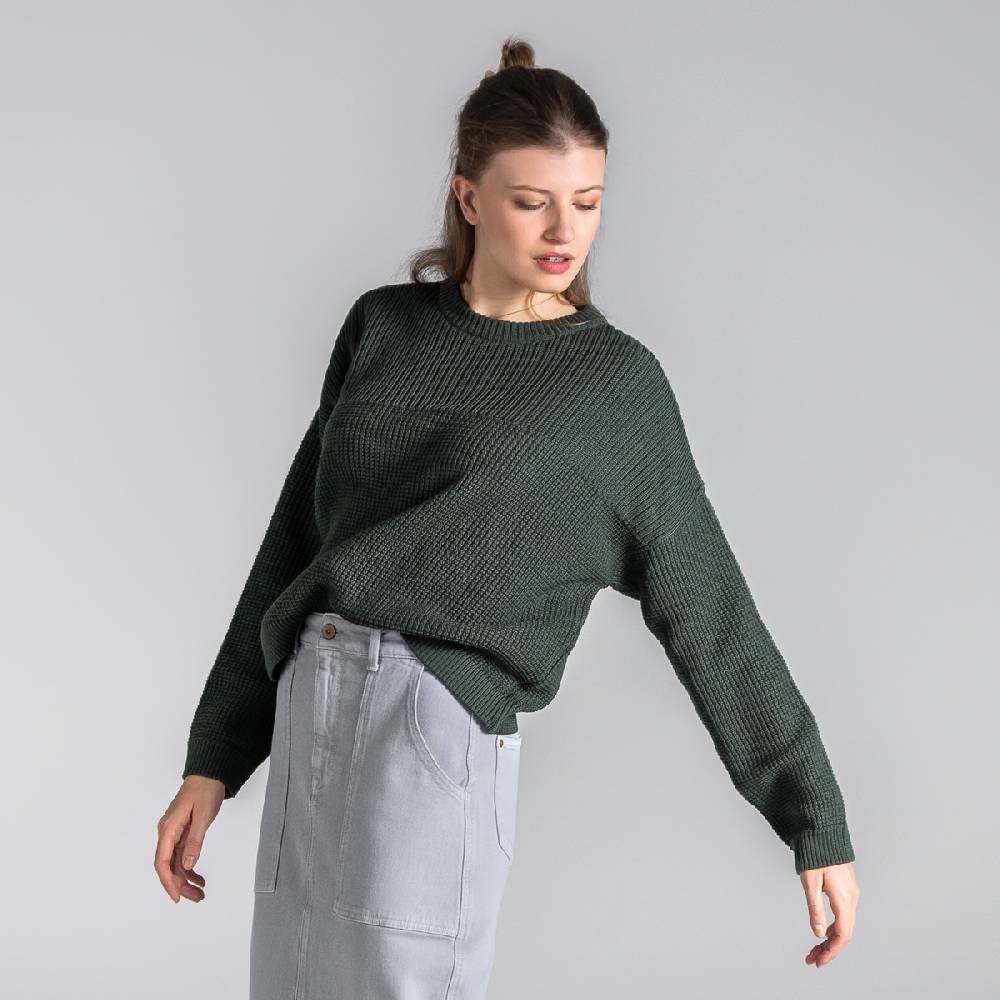 LIVING CRAFTS BEEKE - Pullover - Dark Khaki Riesige Rabatte