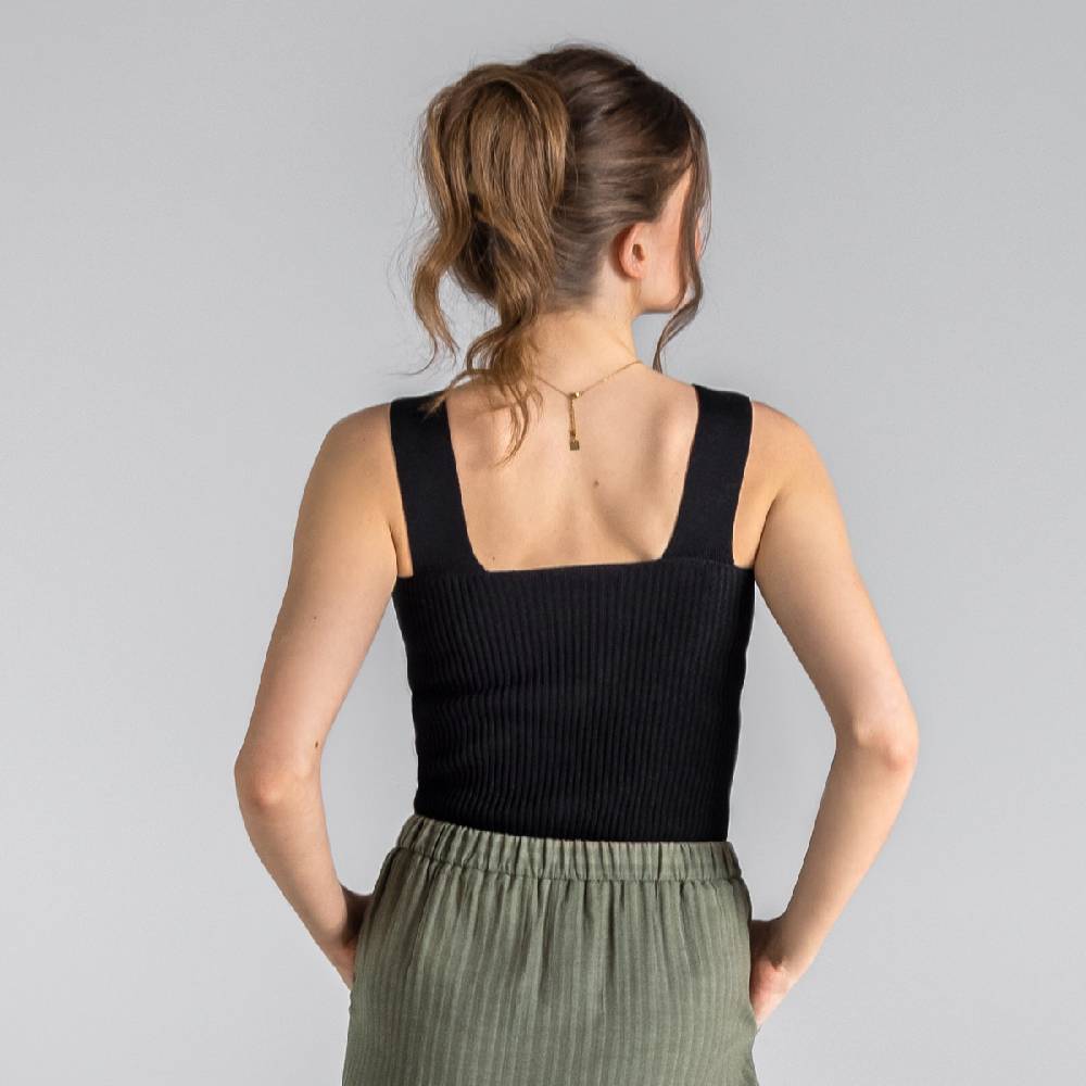 LIVING CRAFTS BIENKE - Strick Top - Black 50% Rabatt für begrenzte Zeit
