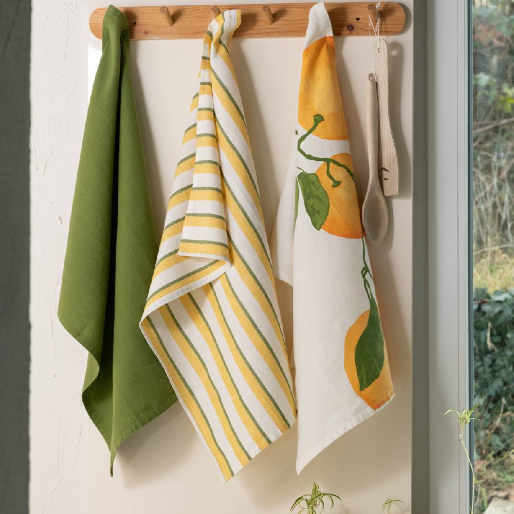 LIVING CRAFTS ORANGE - Geschirrtücher, 3er-Pack - Orange Rabatt